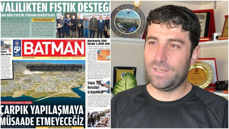 Batman gazetesi yazı işleri müdürü Halit Biliz: "Gazeteci gözüyle haber değeri taşıyan her gelişme haberdir"
