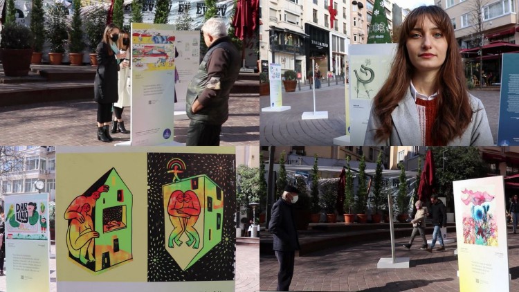 Çocukluk anıları açık hava sergisine dönüştü