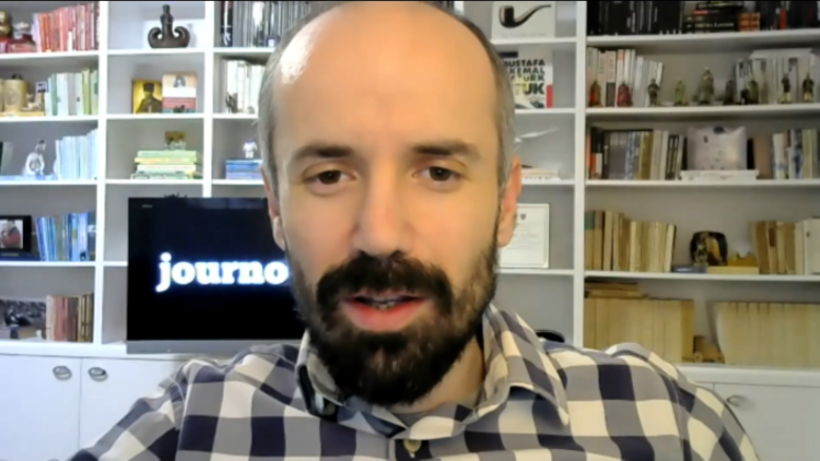 Gazeteci Emre Kızılkaya Haber Atölyesi'nde konuştu