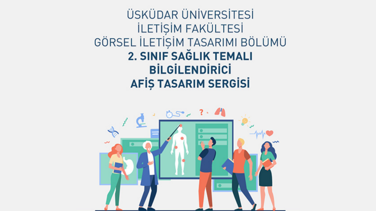 Görsel İletişim öğrencilerinden sağlık temalı afişlerle farkındalık sergisi