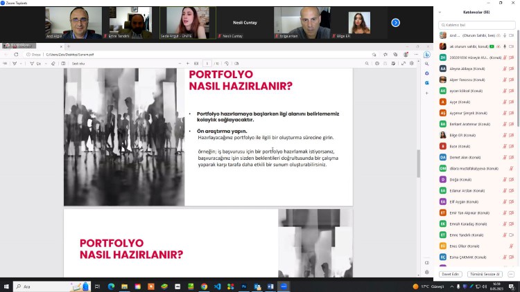 Görsel İletişim Tasarımı öğrencileri portfolyo etkinliğine katıldı