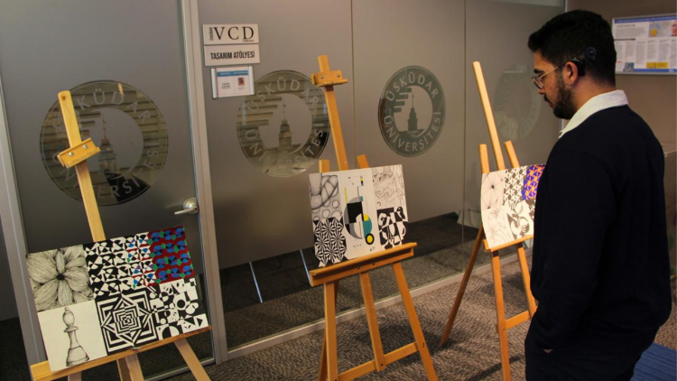 Görsel İletişim Tasarımı öğrencilerinden Temel Tasarım Sergisi