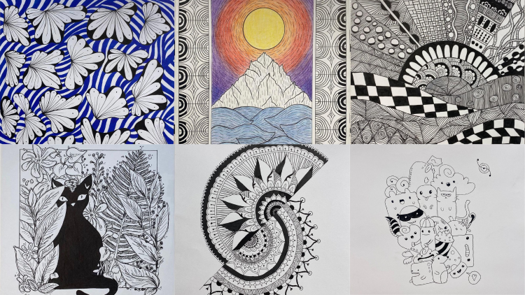 Karakalemle yaratıcılığın kapılarını araladılar