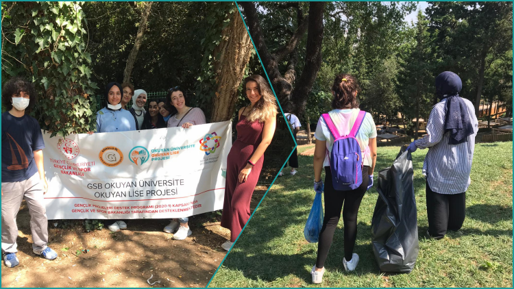 Okuyan Üniversite-Okuyan Lise Projesi gençlerinden çevreye destek