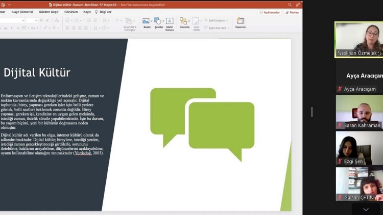Sempozyumun 34. oturumunda dijital kültür, medya ve toplum konuları irdelendi