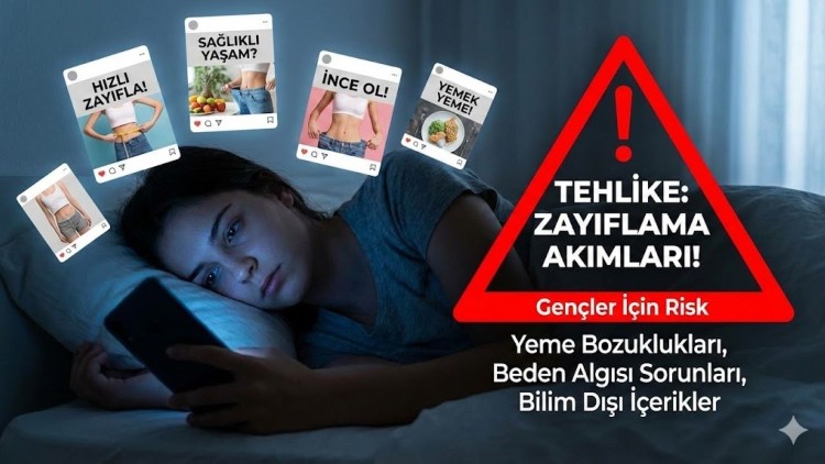 Sosyal medyadaki zayıflama akımları çocuklar ve gençler için risk oluşturuyor