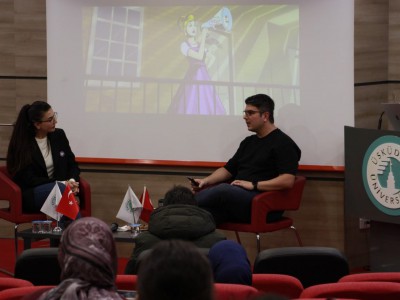 Animasyon Söyleşileri'nde Oktay Nikseresht öğrencilerle buluştu