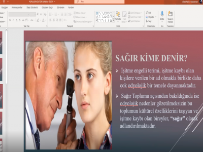 İşaret dili ve kültürü söyleşisi gerçekleştirildi