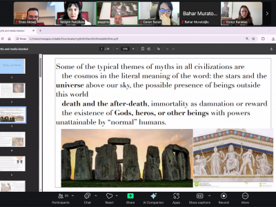 Güz dönemi kapanış dersinde mitler ve medya ilişkisi tartışıldı