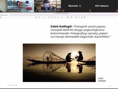İletişim Fakültesi Seminerleri kapsamında düzenlenen “Fotografta Kompozisyon”  konulu etkinlik Prof. Dr. Hasip Pektaş’ın sunumuyla gerçekleştirildi.