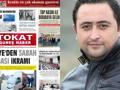 Tokat Güneş Haber sorumlu yazı işleri müdürü Dursun Ekrem Er sorularımızı cevapladı
