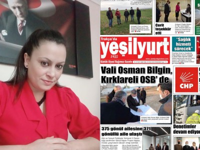 Trakya’da Yeşilyurt gazetesi sorumlu yazı işleri müdürü Aylin Ayaz sorularımızı cevapladı.