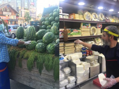 Haber Üsküdar - Orkun Genç

Koronavirüs salgını esnafların gelenekselleşmiş satış yöntemlerini de deiştirdi; karpuzlar artık vurarak d
