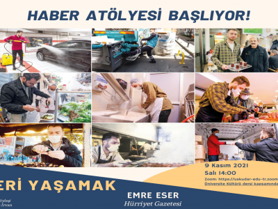 Üsküdar Üniversitesi İletişim Fakültesi bünyesinde faaliyet gösteren Haber Atölyesi eğitimlerine başlıyor.
