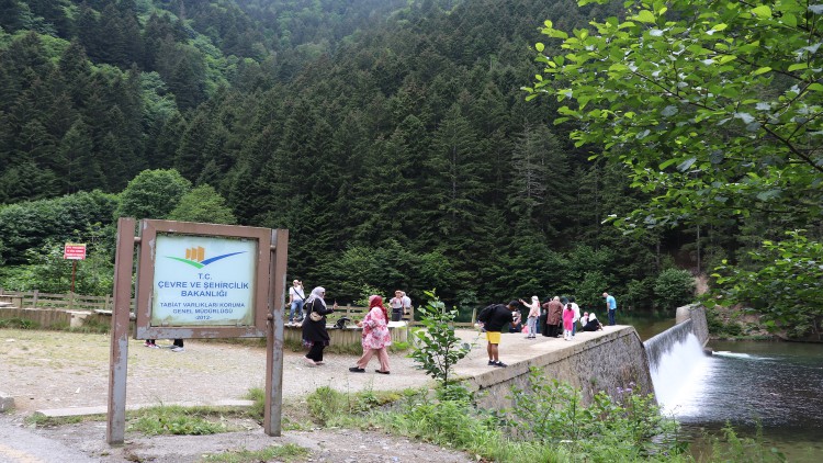 Trabzon Uzungöl'e turist akını yaşandı