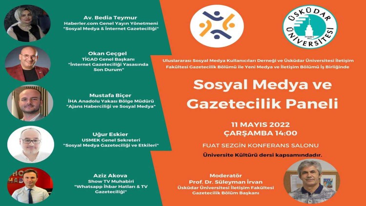 Üsküdar İletişim'de sosyal medya ve gazetecilik konuşulacak