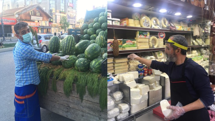 Üsküdar esnafından korona önlemleri