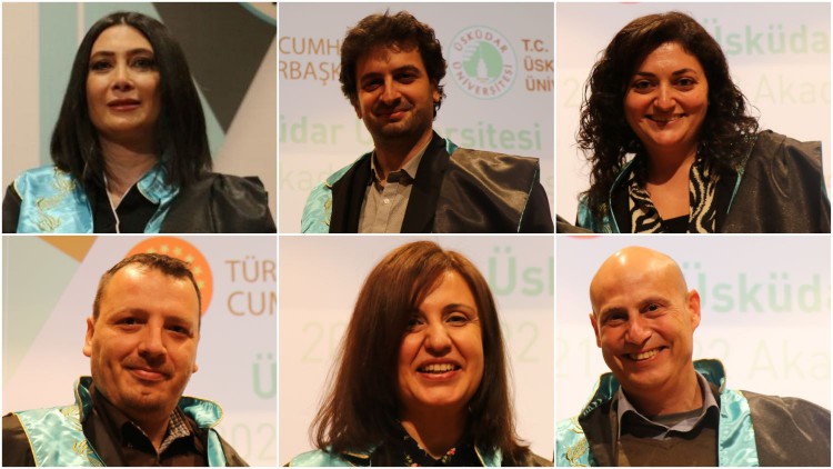 Üsküdar İletişimli akademisyenler cübbelerini giydi