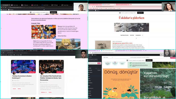 Yeni Medya ve İletişim Bölümü öğrencileri mezuniyet projelerini sundu