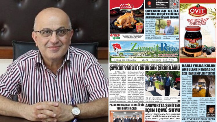 Zümrüt Rize gazetesi genel yayın yönetmeni Faik Bakoğlu: "Basılı gazeteyi elimize aldığımızda bütün yorgunluğumuzu unutuyoruz"